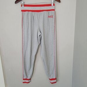 Coca-Cola Script Jogger Pants Loungewear Grey Smal